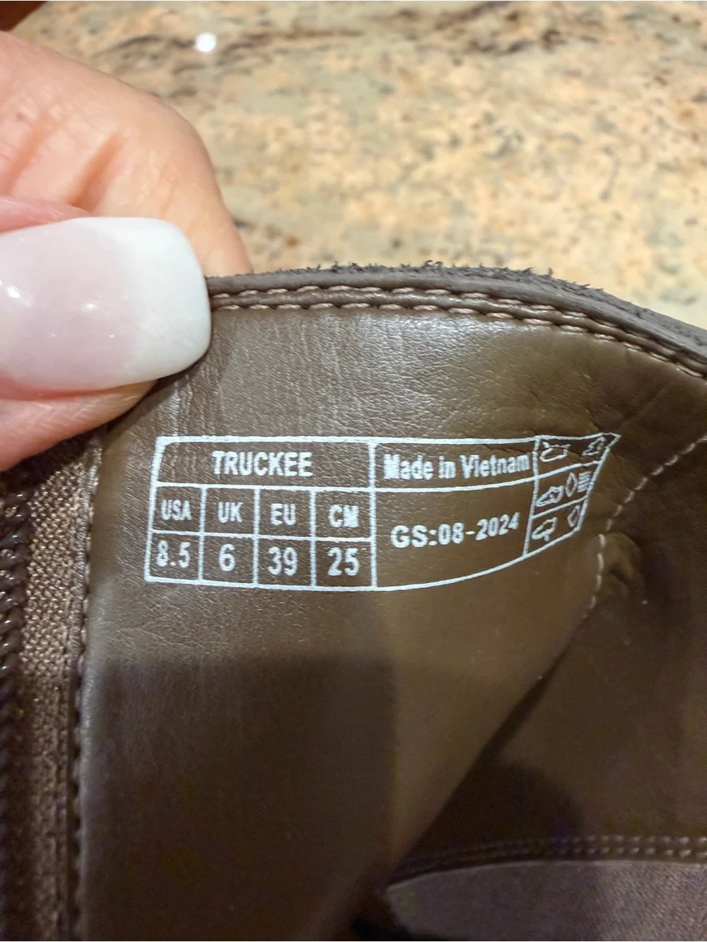 Vionic Brown Nubuck Suede Block Heel Ankle Boots Size 8.5